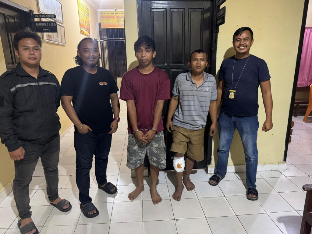 Dua Pria Asal Muara Enim Dibekuk Usai Curi Motor dan HP di Prabumulih, Satu Ditembak Polisi