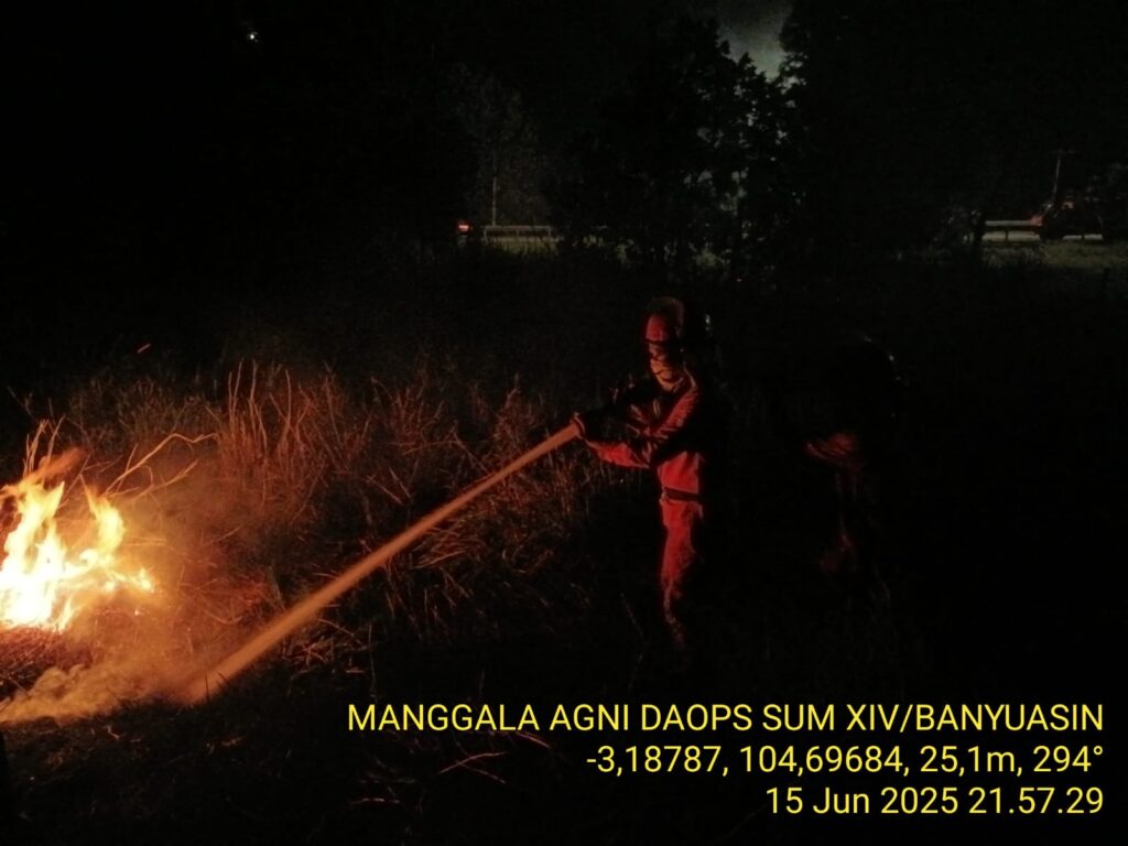 Lahan 1 Hektare di Samping Tol Palindra Terbakar