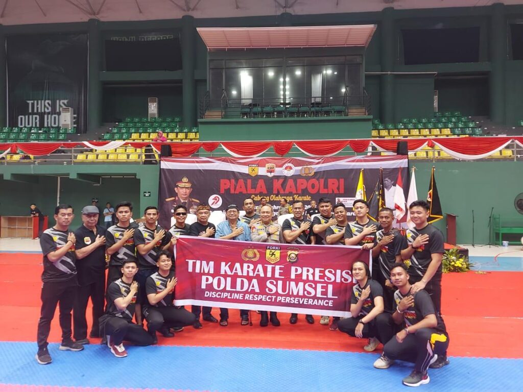 Tim Karate Polda Sumsel Sabet 7 Medali di Kejuaraan Kapolri Cup 2025