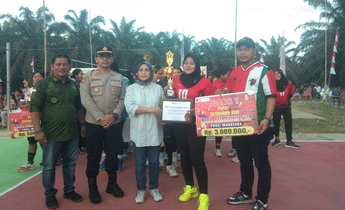 Desa Lesung Batu Mudah Juarai Turnamen Voli Rita Suryani Cup 2025
