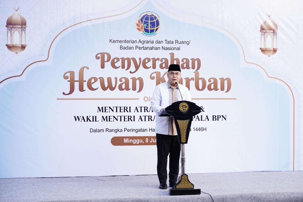 Kementerian ATR/BPN Gelar Penyerahan Hewan Kurban Idul Adha 1446 H