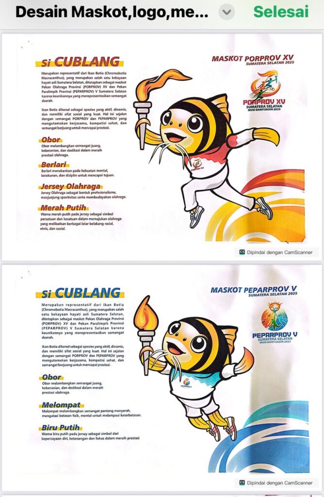 Si Cublang Siap Beraksi! Muba Resmi Luncurkan Maskot & Logo Porprov-Peparprov Sumsel 2025