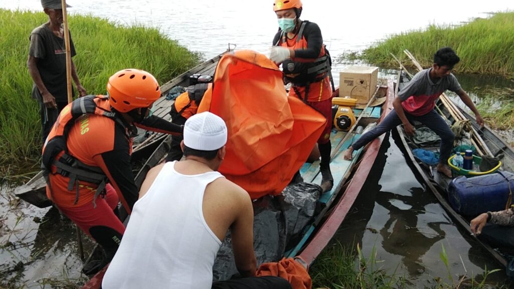 Tenggelam saat Mancing, Jasad Angga Ditemukan di Sungai Kelekar Ogan Ilir