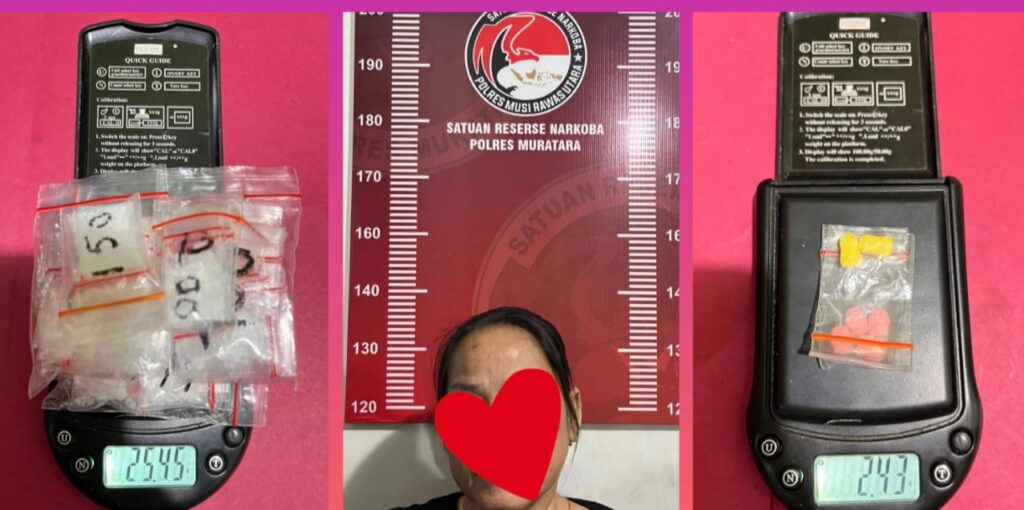 Jual Sabu dan Ekstasi dari Rumah, IRT di Rawas Ulu Diciduk Polisi