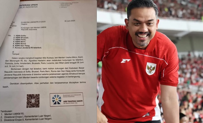 Beredar Surat Kunjungan Istri Menteri UMKM, Maman Abdurahman Disorot