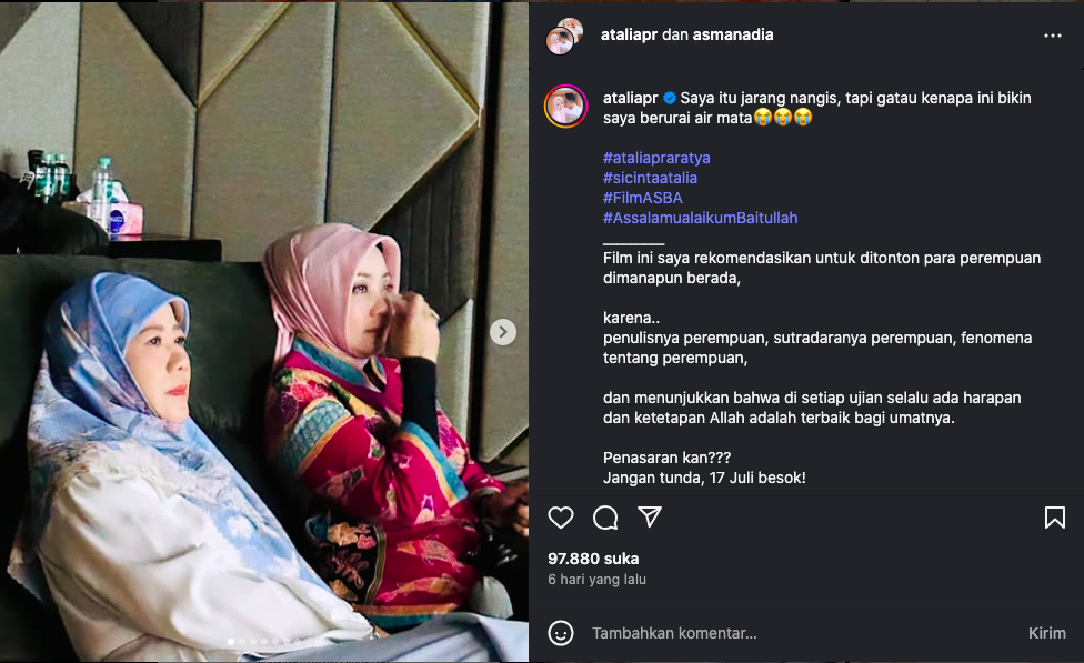 Tangis Atalia Praratya Viral, Netizen Kaitkan dengan Isu Lisa Mariana dan Ridwan Kamil