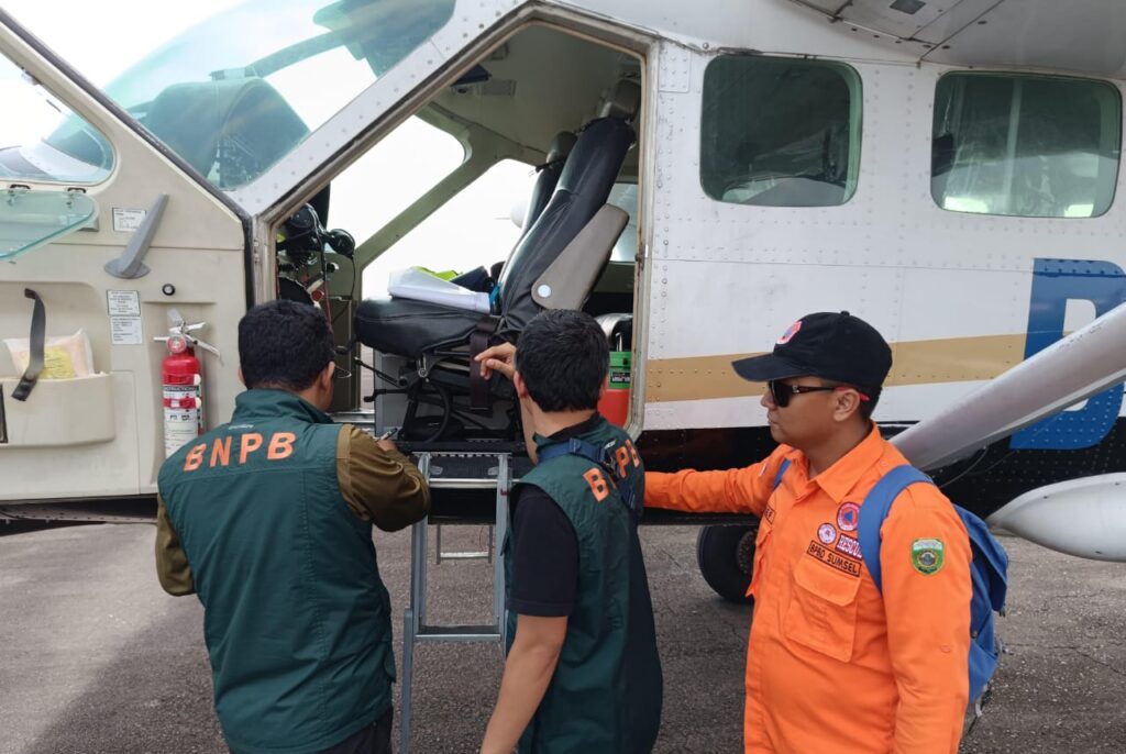 13 Ton Garam Disemai di Langit OKI hingga Muba untuk Tekan Api di Sumsel