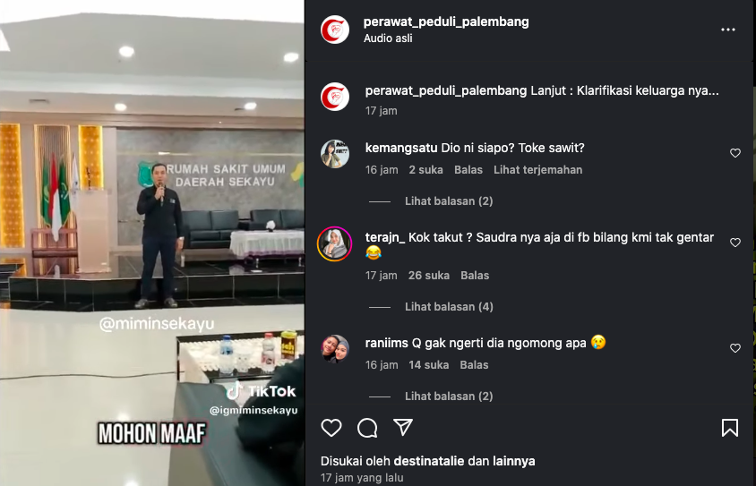 Usai Viral, Keluarga Pasien di RSUD Sekayu yang Paksa Dokter Lepas Masker Minta Maaf