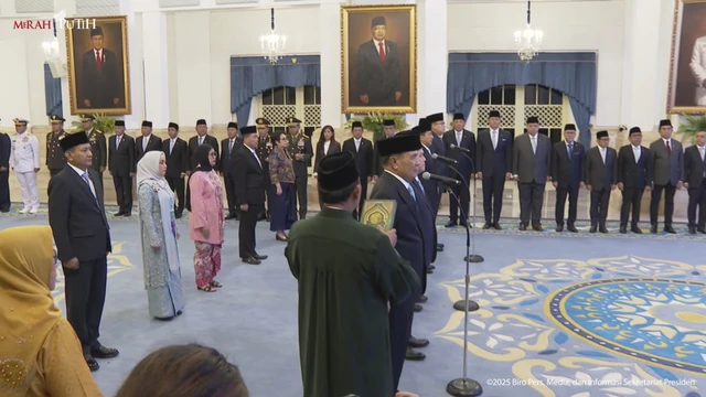 Reshuffle Kabinet Jilid III, Prabowo Lantik Lima Pejabat Baru