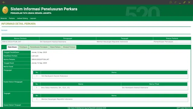 Tutut Soeharto Gugat Menkeu ke PTUN Jakarta soal Cekal ke Luar Negeri