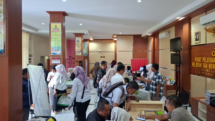 Farmasi P3K Paruh Waktu Diumumkan, Pemohon Pembuatan SKCK di Polres Lubuklinggau Membludak
