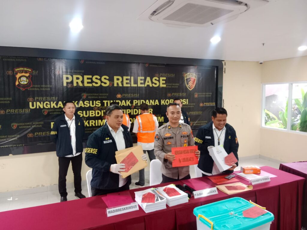 Polda Sumsel Tetapkan Dua Tersangka Korupsi Proyek Perkeretaapian, Negara Rugi Rp1,9 Miliar