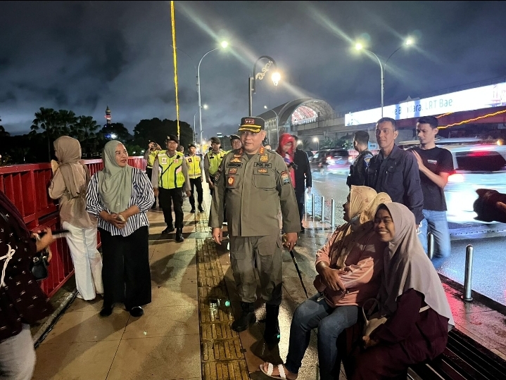 Satpol PP dan Polrestabes Palembang Gelar Razia Besar-besaran di Kawasan Wisata