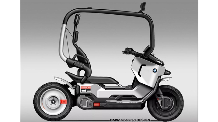 BMW Perkenalkan Konsep Skuter Listrik Vision CE dengan Desain Unik