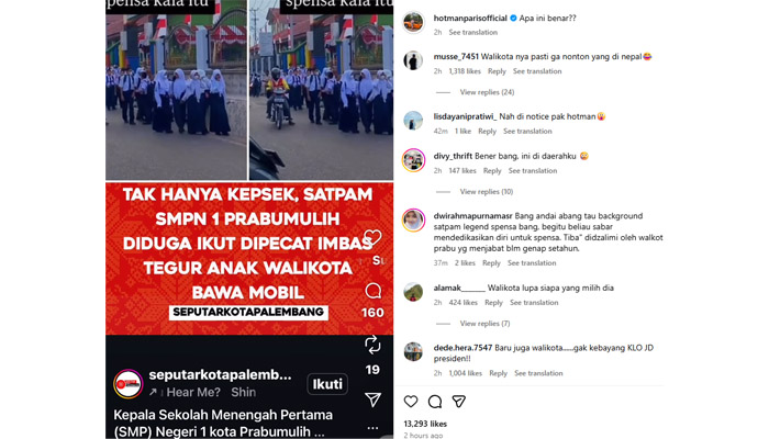 Hotman Paris Soroti Kasus Viral Kepsek SMP Prabumulih Dicopot Usai Tegur Anak Pejabat Bawa Mobil