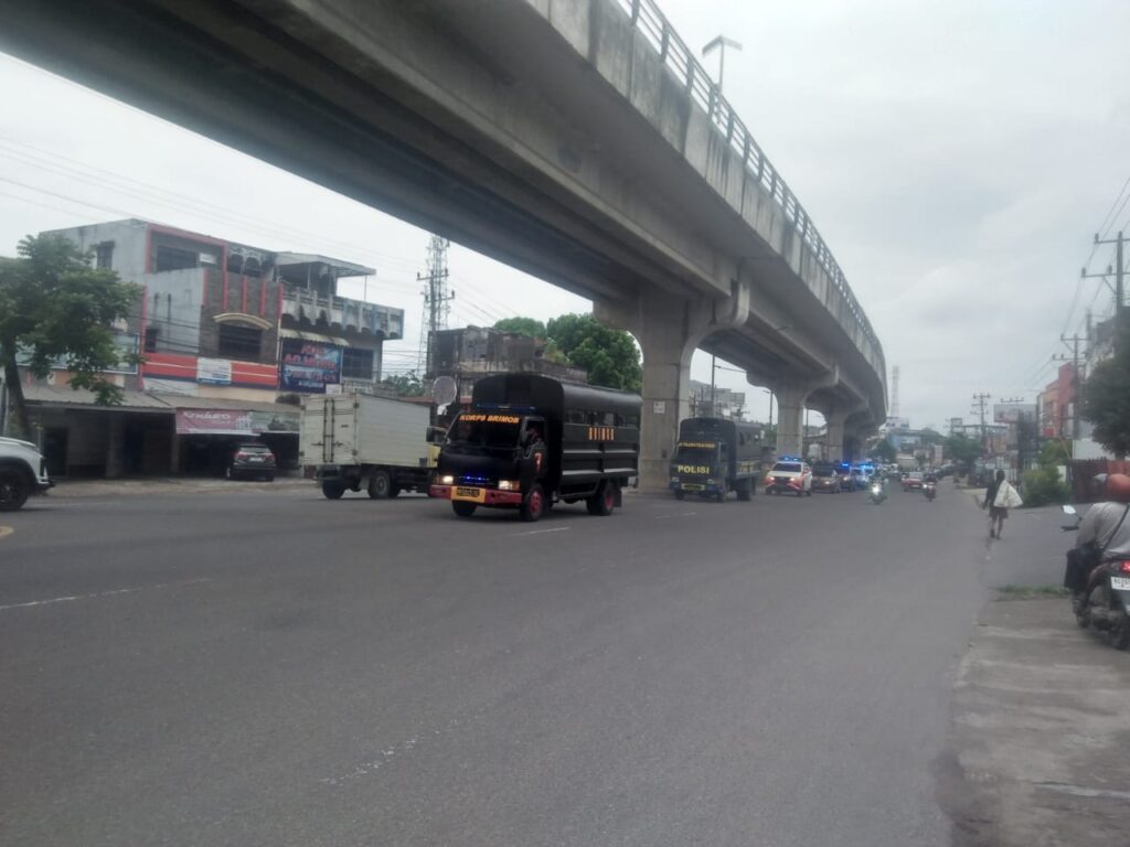 Polda Sumsel Gelar Patroli Gabungan Skala Besar di Kota Palembang