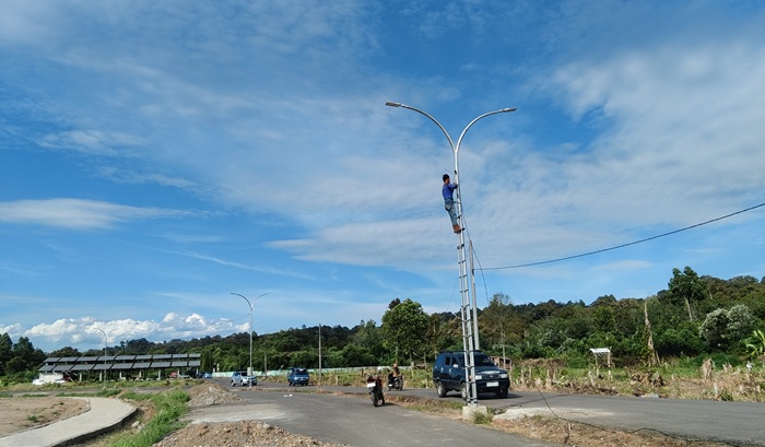 Jamin Kenyamanan Peserta Peda KTNA ke-16 Sumsel, Penerangan Pulo Mas Empat Lawang Ditingkatkan