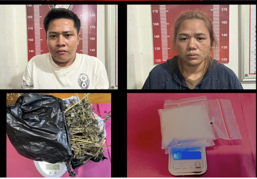 Berboncengan Bawa Ganja dan Sabu, Pasutri Asal Rejang Lebong Diciduk di Muratara