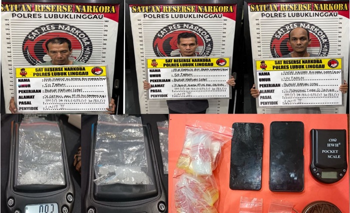 Bawa Sabu dari Bengkulu ke Lubuklinggau, Tiga Pengedar Narkoba Ditangkap