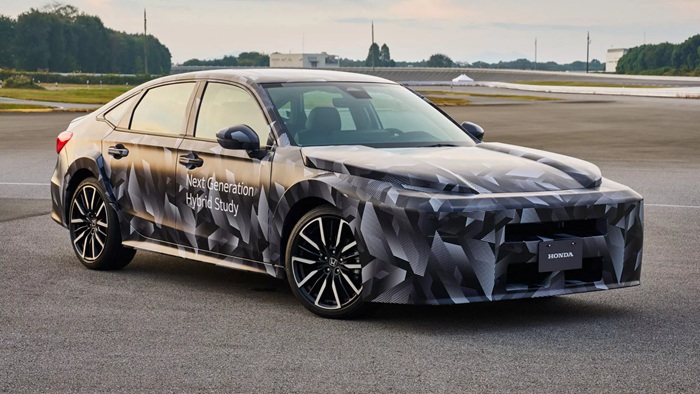 Desain Baru Bocor, Honda Mulai Uji Coba Civic Hybrid