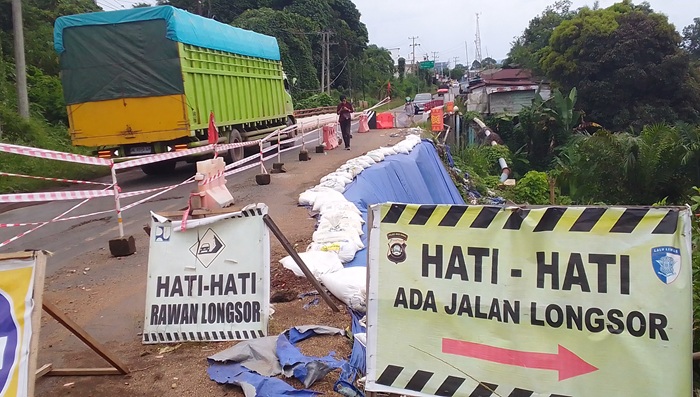 Jalinsum Musi Rawas Longsor, Pengendara Diminta Waspada