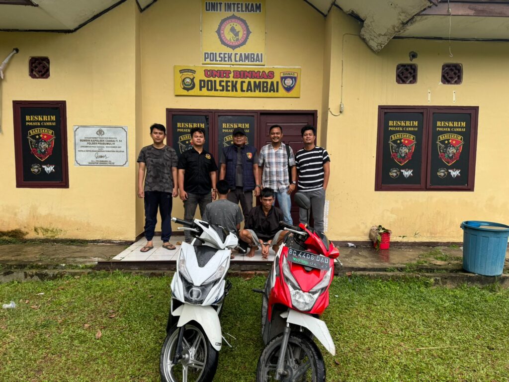 Polsek Cambai Tangkap Dua Pelaku Curanmor, Modus Pura-Pura Motor Mogok