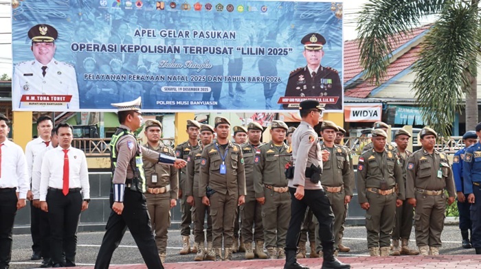Jelang Nataru, Pengamanan di Muba Diperkuat Lewat Operasi Lilin Musi 2025