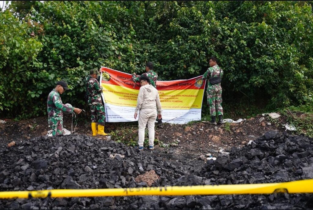 ESDM Tutup Tiga Stockpile Batu Bara Ilegal di Muara Enim, 1.430 Ton Disita