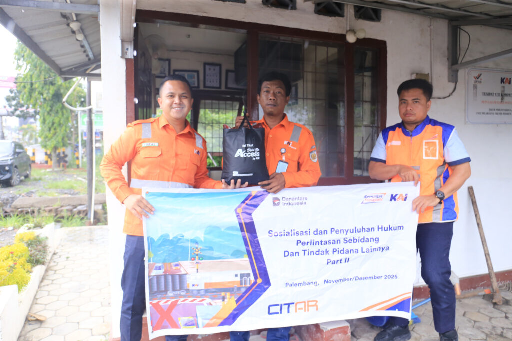 KAI Divre III Palembang Perketat Keselamatan di Perlintasan Sebidang Jelang Nataru 2025/2026