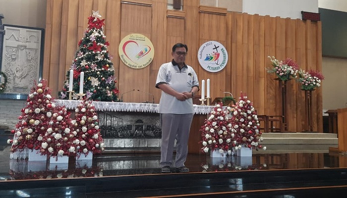 Sambut Ribuan Jamaat, Gereja Paroki Santo Yoseph Palembang Dihiasi Ornamen Natal