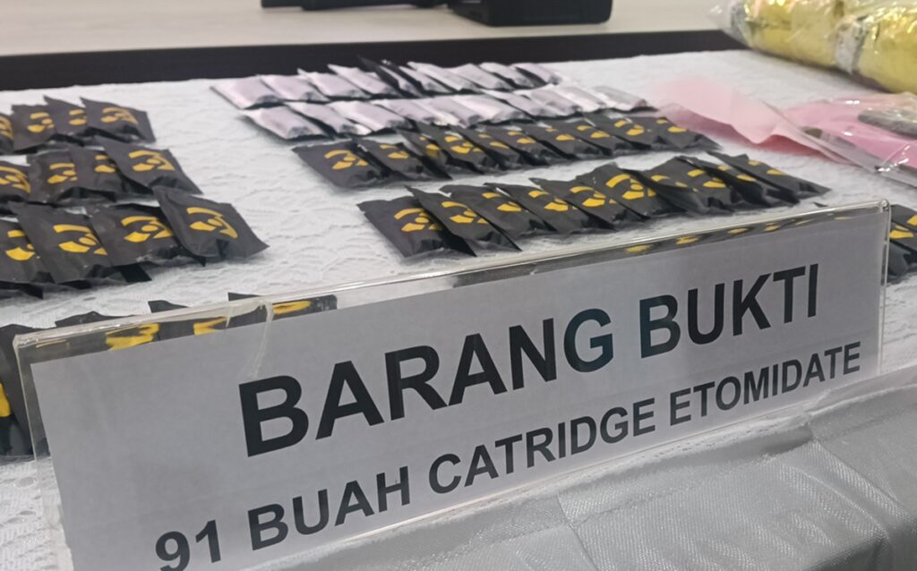 Edarkan Catridge Etomidate, Pemuda di Palembang Diringkus Polisi