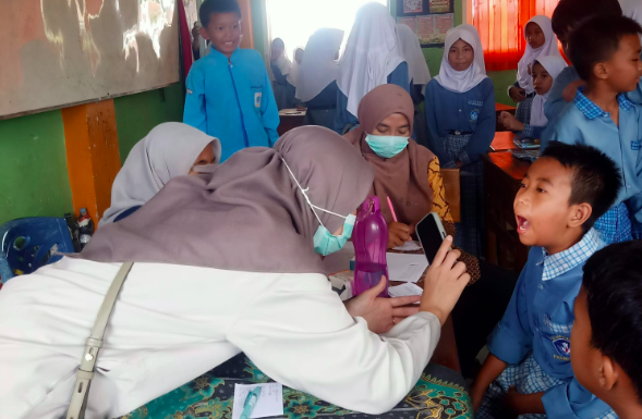 Puluhan Siswa SDN 07 Pagar Alam Ikuti Cek Kesehatan Gratis Program Prabowo–Gibran