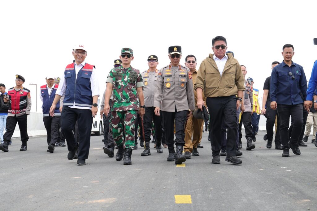 Pastikan Infrastruktur Arus Mudik Lebaran, Kapolda Sumsel Tinjau Tol Kapal Betung