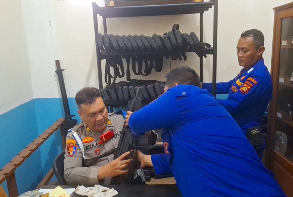 Cegah Pelanggaran, Bidpropam Polda Sumsel Gelar Sidak Senjata Api