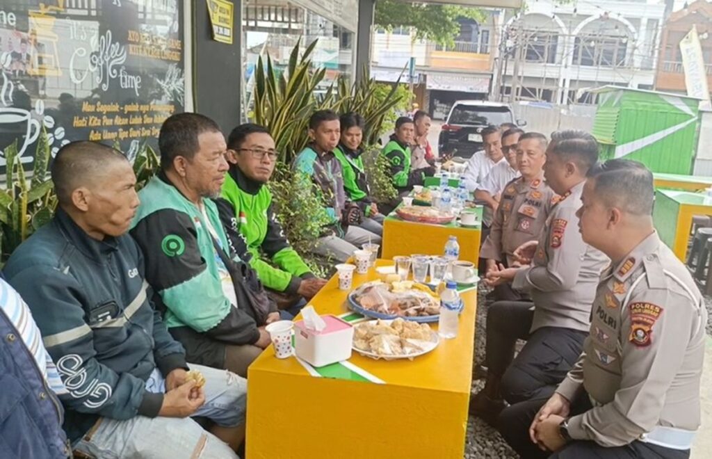 Satlantas Lubuklinggau Launching Kedai Majo, Dilengkapi Fasilitasi Makan dan Minum Gratis Buat Ojol