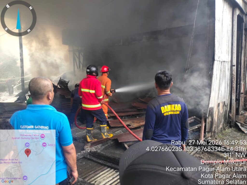 Pabrik Pengolahan Teh PTPN I Regional VII Gunung Dempo Terbakar, Produksi Diperkirakan Terganggu