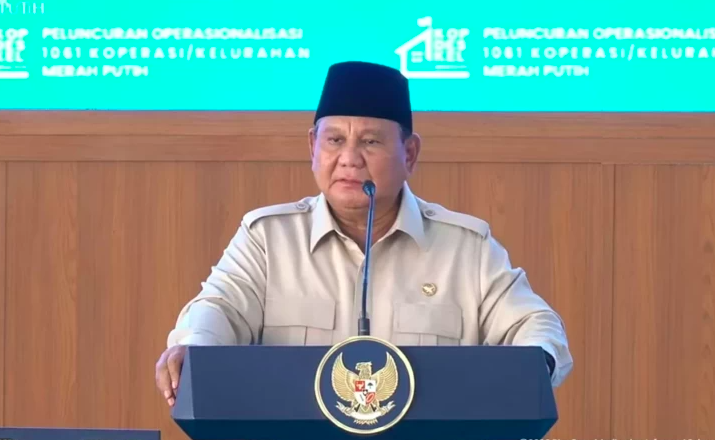 Prabowo Subianto Resmikan 1.061 KDMP, Sindir Pejabat yang Tak Hadir