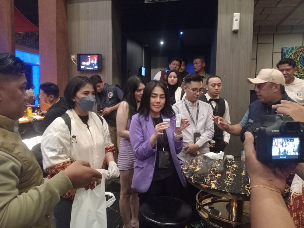 Satres Narkoba Polrestabes Palembang Razia Tempat Hiburan Elite, Dua Orang Positif Narkoba