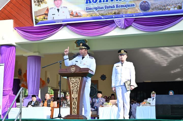 Sehari Pulang dari Tanah Suci, Wali Kota Pagar Alam Pimpin Apel HUT ke-25 Pagar Alam
