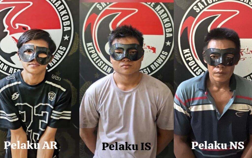Peredaran Narkoba Sasar Petani, Polisi Tangkap Tiga Pengedar di Musi Rawas