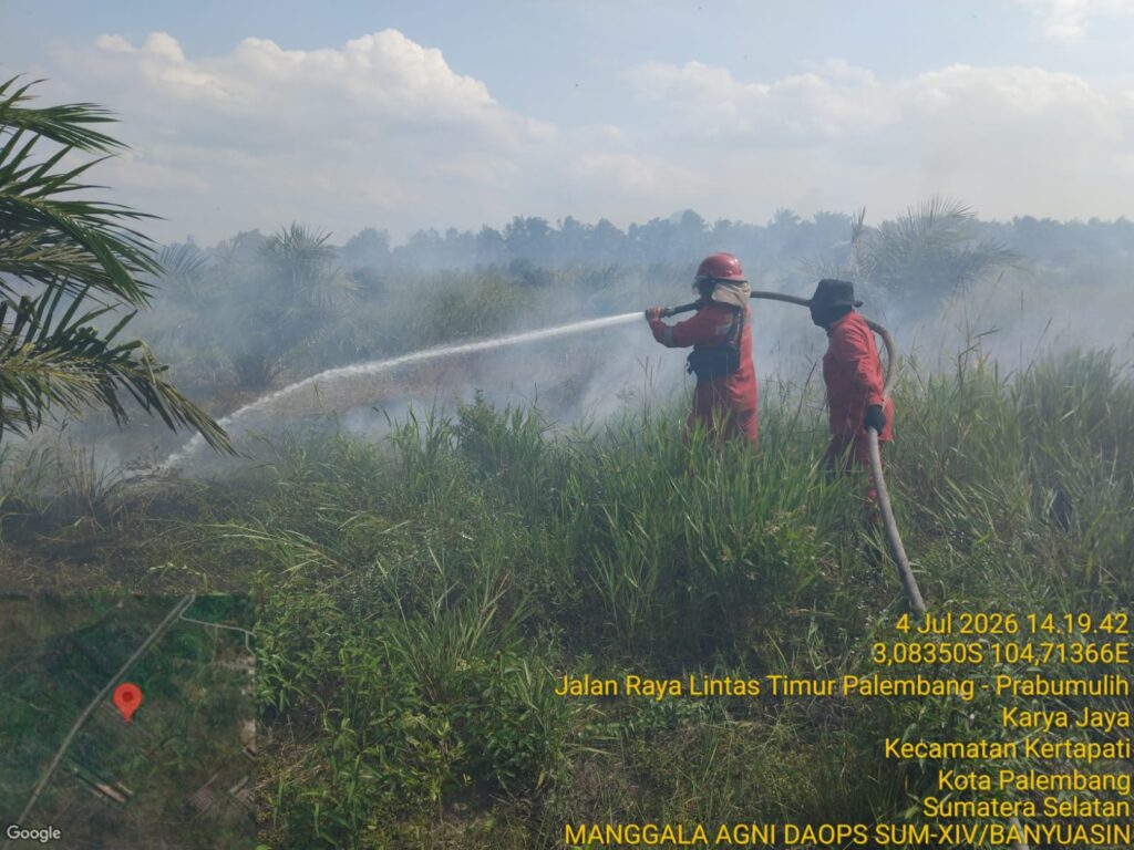 Karhutla OKI Belum Padam, 73 Water Bombing Diguyur ke Lahan Gambut Seluas 6 Hektare