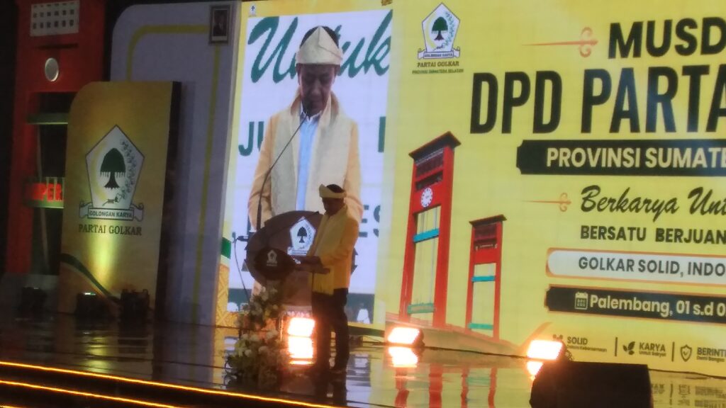 Hadiri Musda Golkar Sumsel, Bahlil Soroti Keadilan Pengelolaan SDA bagi Daerah Penghasil