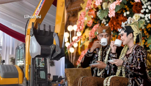 Mahar Ekskavator Bikin Viral, Kisah Cinta Rico-Laella Ternyata Berawal dari Martabak