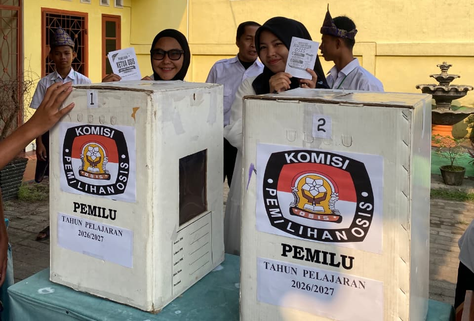 Latih Jiwa Kepemimpinan, SMK PGRI 1 Palembang Gelar Pemilihan Ketua OSIS
