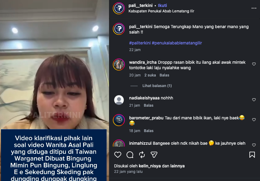 Dibantah Teman Sendiri, Perempuan Asal PALI yang Mengaku Dijual di Taiwan Ternyata Berangkat ke China untuk Menikah