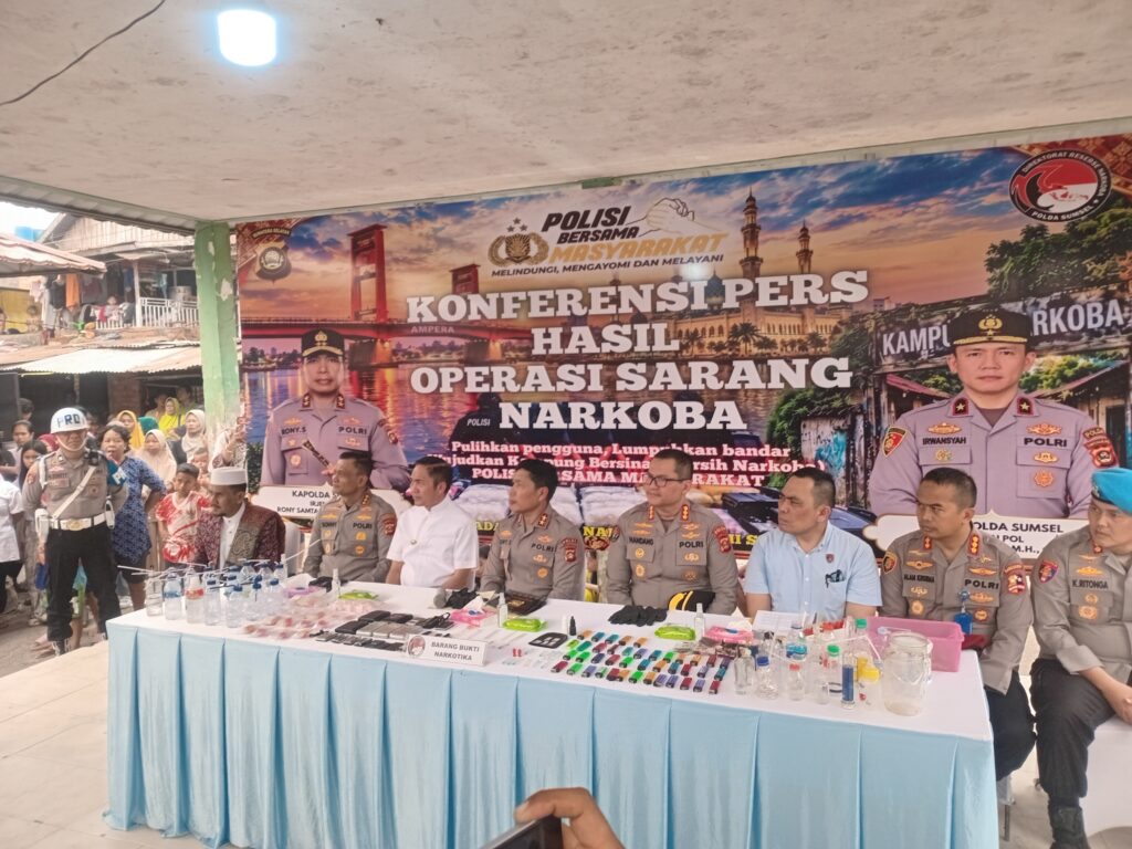 40 Sarang Narkoba di Obok-obok Polda Sumsel, 81 Orang Ditangkap