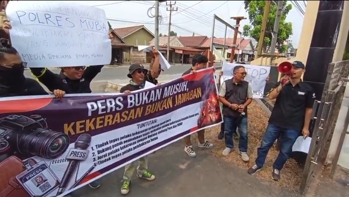 Datangi Polres Muba, APM Desak Polisi Usut Dugaan Penganiayaan Dua Jurnalis di Mapolda Sumsel