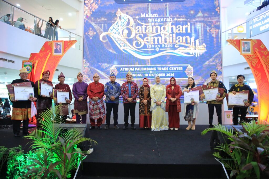 Enam Seniman Sumsel Terima Anugerah Batanghari Sembilan 2026, dari Seni Rupa hingga Musik