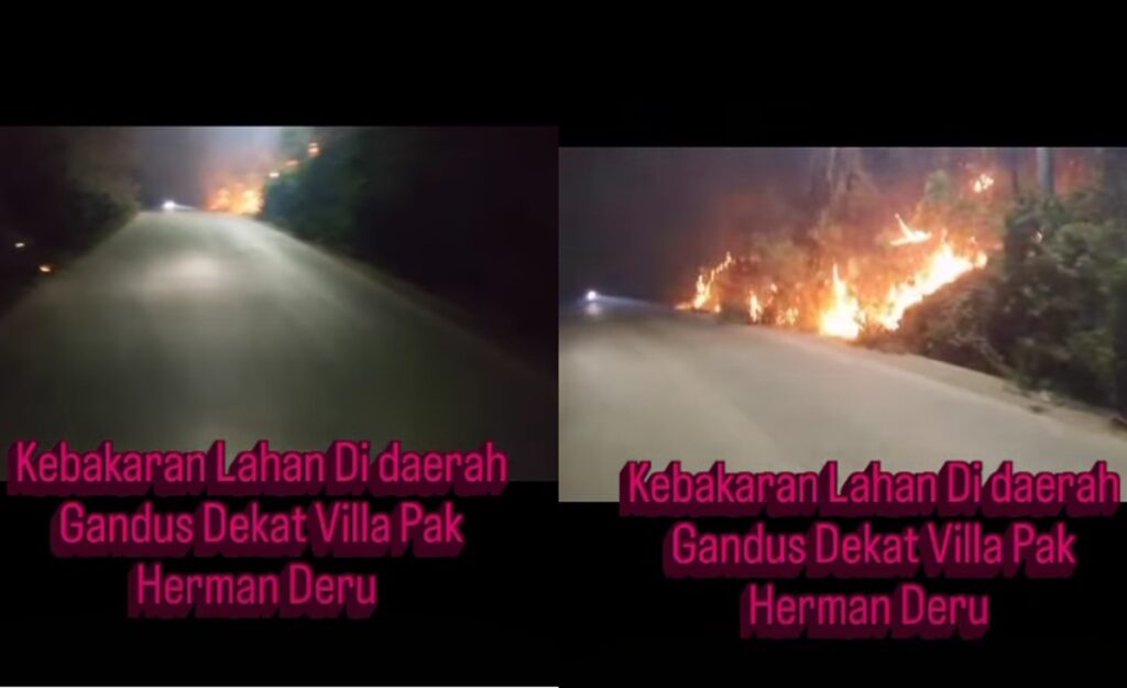 Bermalam di Lokasi Karhutla OKI, Kebakaran Lahan Malah Terjadi di Dekat Villa Herman Deru Gandus