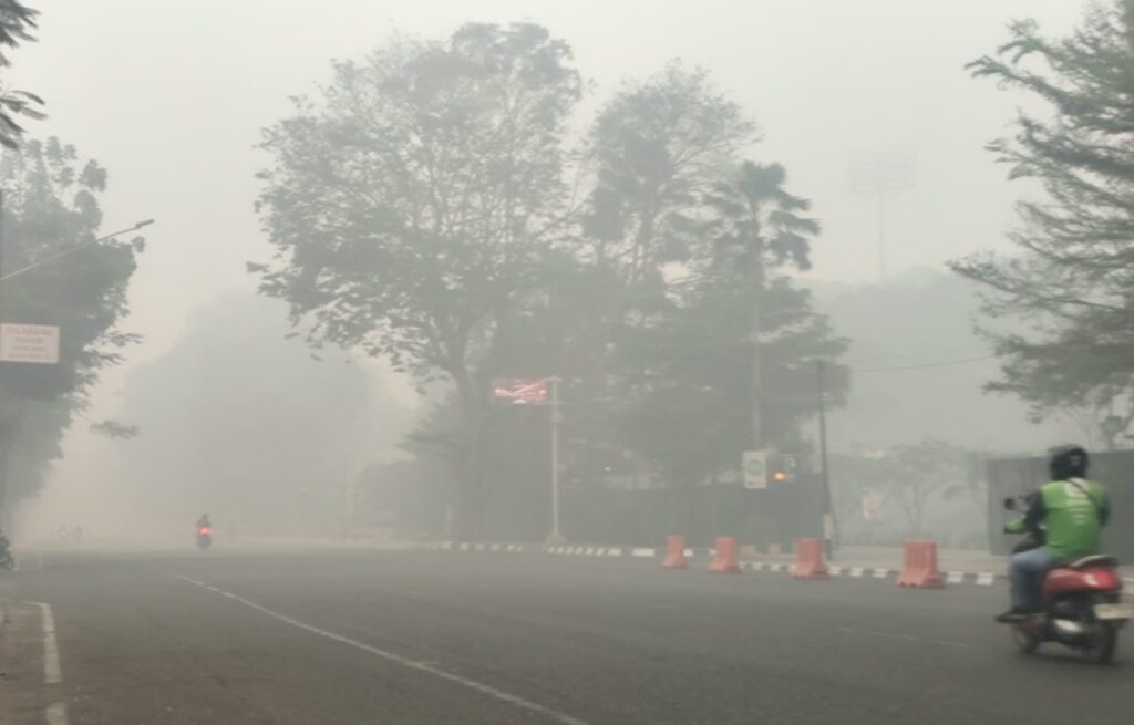Kabut Asap di Palembang Makin Pekat, Perusahaan Bakar Lahan Merajarela?